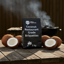 Cookinglife Brikettenstarter BBQ Starter Set - Met 3kg Kokosbriketten & Handschoenen