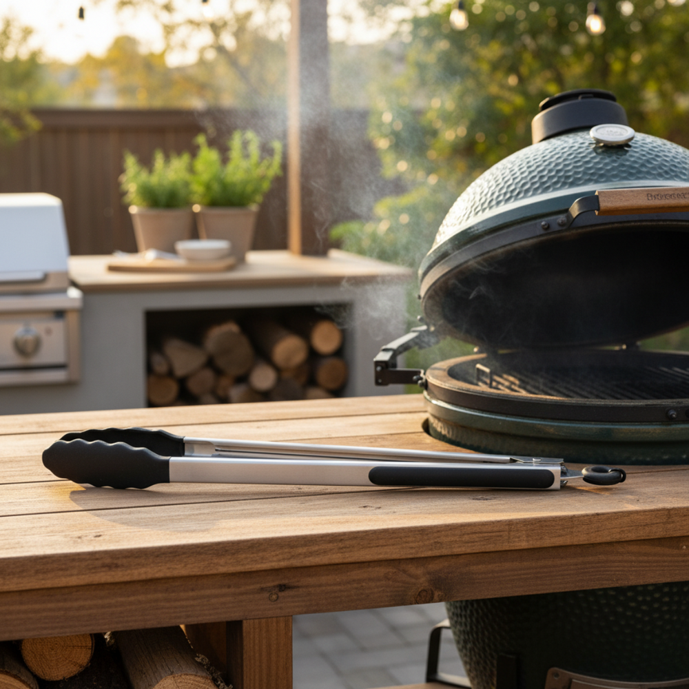 Cookinglife Grill BBQ Tang 40 cm - Siliconen kop