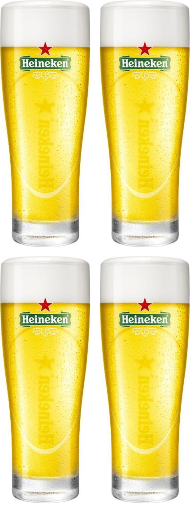 Heineken Bierglazen Ellipse 250 ml - 4 Stuks