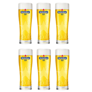 Heineken Bierglazen 0.0 Star - 250 ml - 6 stuks