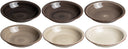 Cookinglife Diepe borden / Pastaborden Delice Grijs ø 21 cm - 6 stuks
