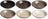 Cookinglife Diepe borden / Pastaborden Delice Grijs ø 21 cm - 6 stuks