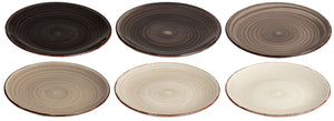 Cookinglife Ontbijtborden / Dessertborden Delice Grijs ø 19 cm - 6 stuks