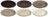 Cookinglife Ontbijtborden / Dessertborden Delice Grijs ø 19 cm - 6 stuks