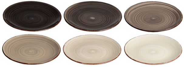 Cookinglife Ontbijtborden / Dessertborden Delice Grijs ø 19 cm - 6 stuks
