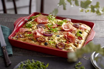 Emile Henry Broodbakvorm voor Focaccia - Grand Cru - 40 x 31 x 7 cm / 3.5 liter