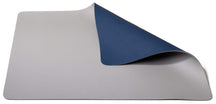 Cookinglife Placemats - Dubbelzijdig - Vegan leer - Grijs / Blauw 46 x 33 cm - 6 Stuks