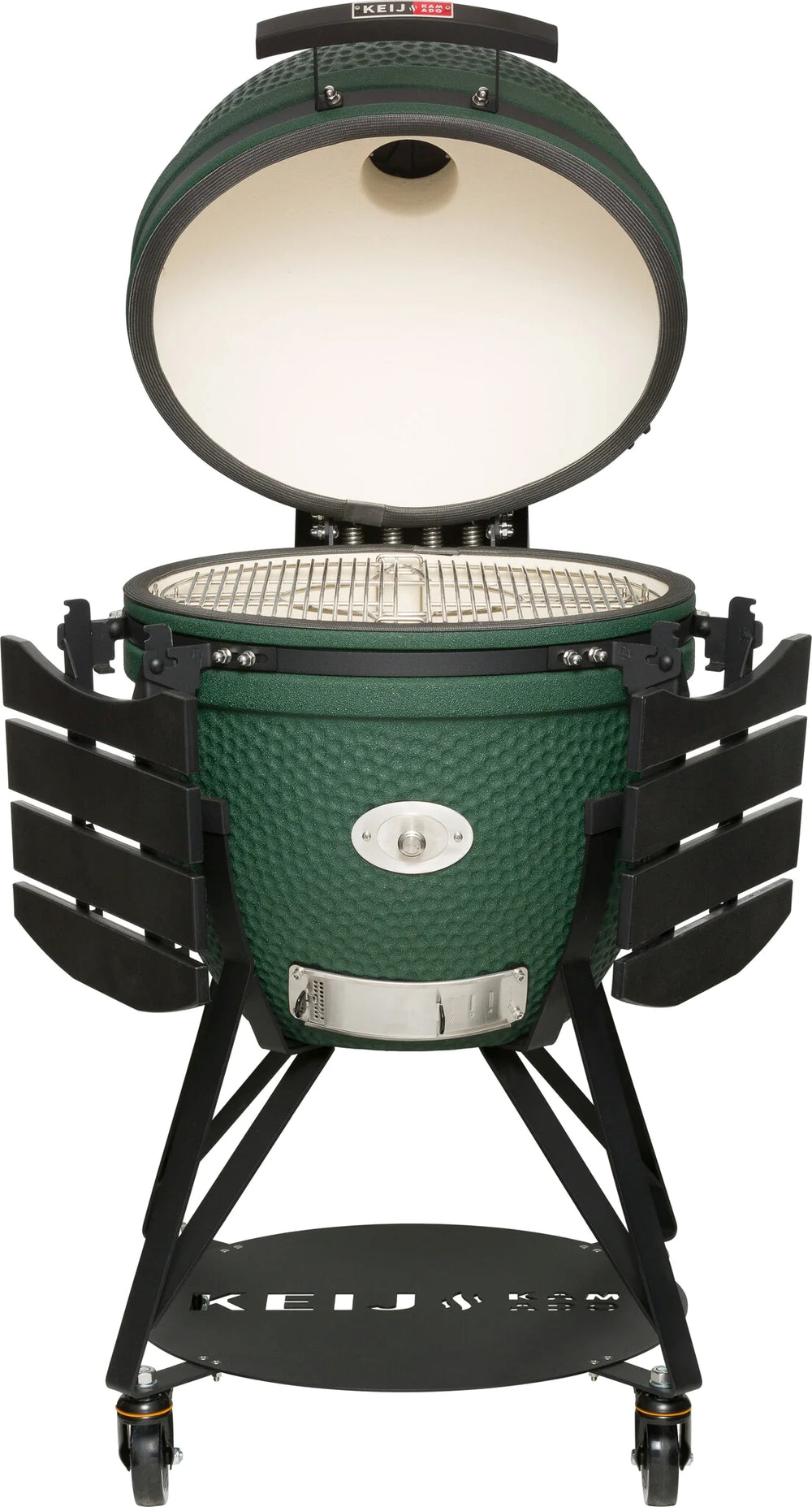 Keij Kamado BBQ Startersset - Legend XL Green 23 inch - met Houtskool, Aanmaakwokkels & Kolenmand