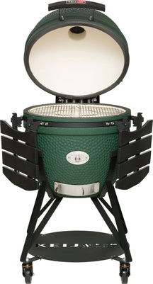 Keij Kamado BBQ Startersset - Legend XL Green 23 inch - met Houtskool, Aanmaakwokkels & Kolenmand