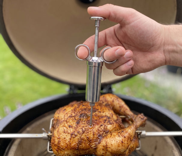 Keij Kamado Marinade Spuit / Vlees Injectiespuit RVS
