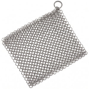 Keij Kamado Gietijzer scrubber - RVS reinigingsketting