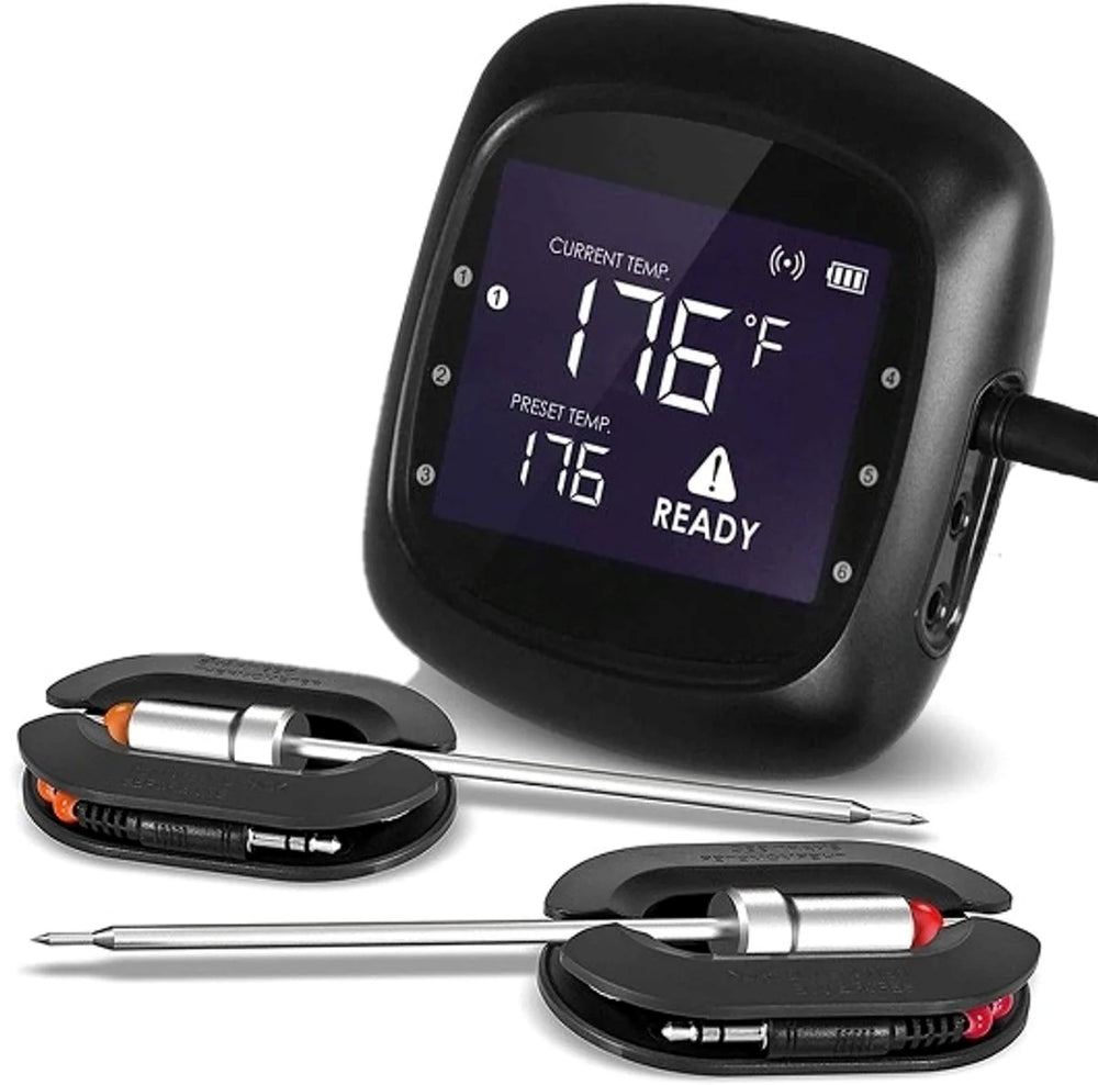 Keij Kamado BBQ Vleesthermometer Bluetooth - 2 probes - 6 poorten