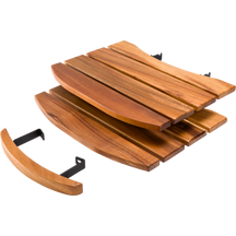Keij Kamado Zijtafels en Handvat - Walnoot Hout - voor 21/23 inch Keij Kamado's