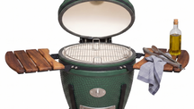 Keij Kamado Zijtafels en Handvat - Walnoot Hout - voor 21/23 inch Keij Kamado's