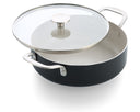 KitchenAid Hapjespan / Sauteerpan met deksel Aluminium Mat Zwart ø 28 cm / 4.3 Liter - keramische anti-aanbaklaag