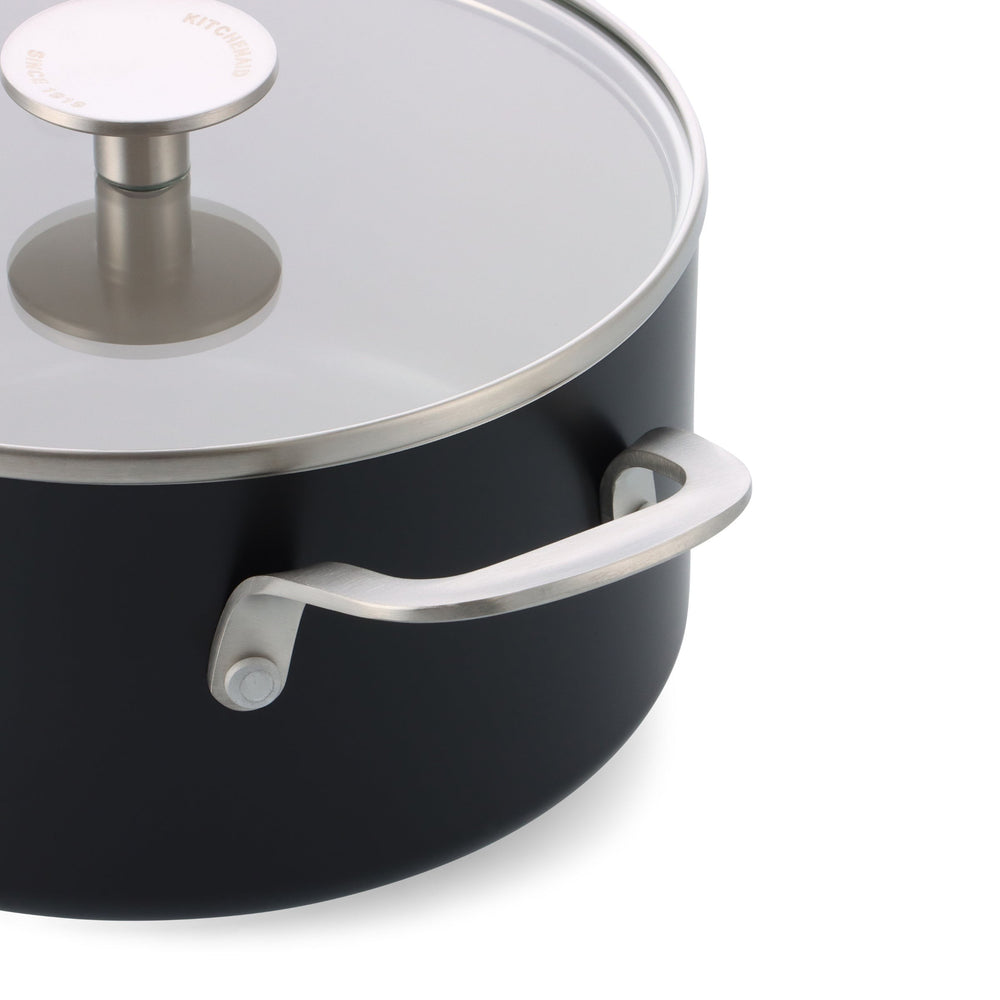 KitchenAid Kookpan Aluminium Mat Zwart ø 20 cm / 3.1 Liter - detail 1