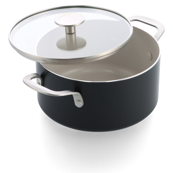 KitchenAid Kookpan Aluminium Mat Zwart ø 20 cm / 3.1 Liter - keramische anti-aanbaklaag