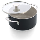 KitchenAid Kookpan Aluminium Mat Zwart ø 24 cm / 4.9 Liter - keramische anti-aanbaklaag
