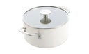 KitchenAid Kookpan Aluminium White Milkshake ø 24 cm / 4.9 Liter - keramische anti-aanbaklaag