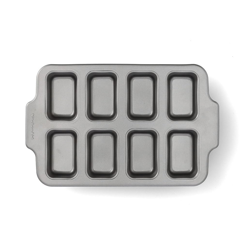 KitchenAid Mini Cakevorm Aluminized Steel - 8 cakejes - 39 x 24 cm - bovenaanzicht