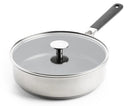 KitchenAid Hapjespan / Sauteerpan met deksel Classic RVS ø 26 cm / 3.6 Liter - keramische anti-aanbaklaag
