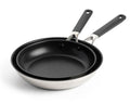 KitchenAid Koekenpannenset Classic RVS 2-delig - ø 24 & 28 cm