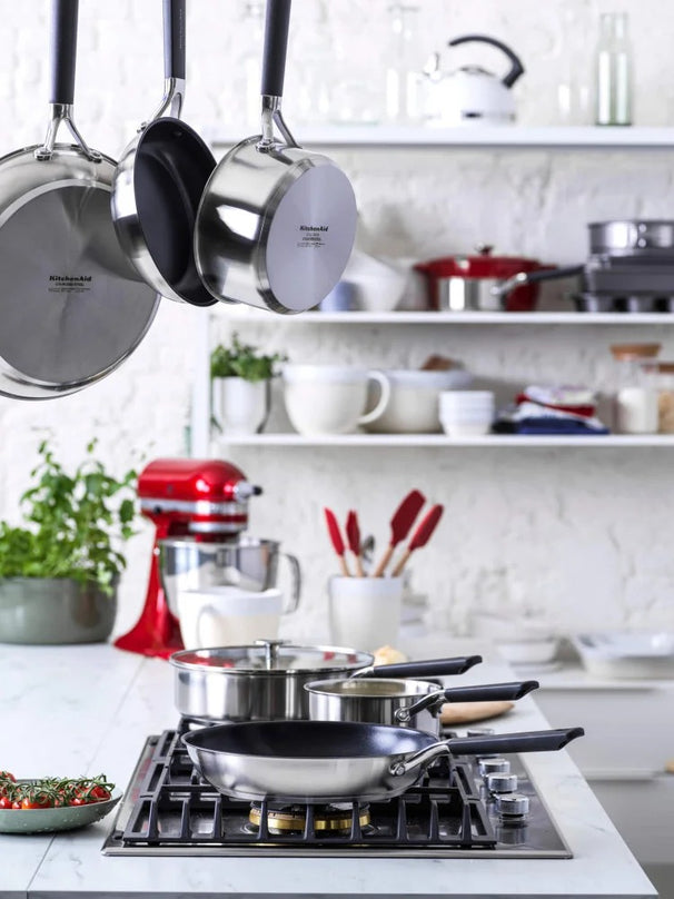 KitchenAid Steelpan Classic RVS ø 16 cm / 1.5 Liter - zonder anti-aanbaklaag