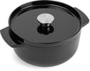 KitchenAid Braadpan Cast Iron Onyx Black ø 22 cm / 3.3 Liter - geëmailleerde anti-aanbaklaag