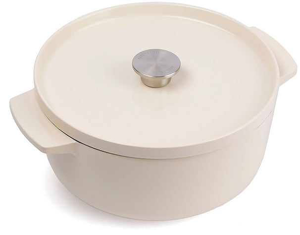 KitchenAid Braadpan Cast Iron Cream ø 26 cm / 5.2 Liter - geëmailleerde anti-aanbaklaag