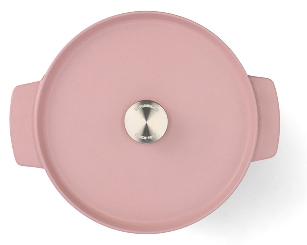 KitchenAid Braadpan Gietijzer Dried Rose ø 26 cm / 5.2 Liter - bovenaanzicht