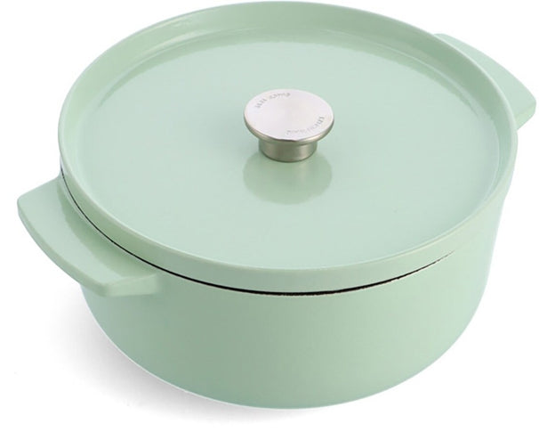 KitchenAid Braadpan Cast Iron Pistachio ø 26 cm / 5.2 Liter - geëmailleerde anti-aanbaklaag