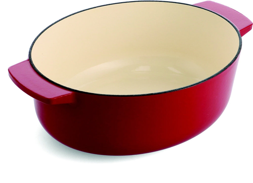 KitchenAid Braadpan Ovaal Gietijzer Empire Red 30 cm / 5.6 Liter - zonder deksel