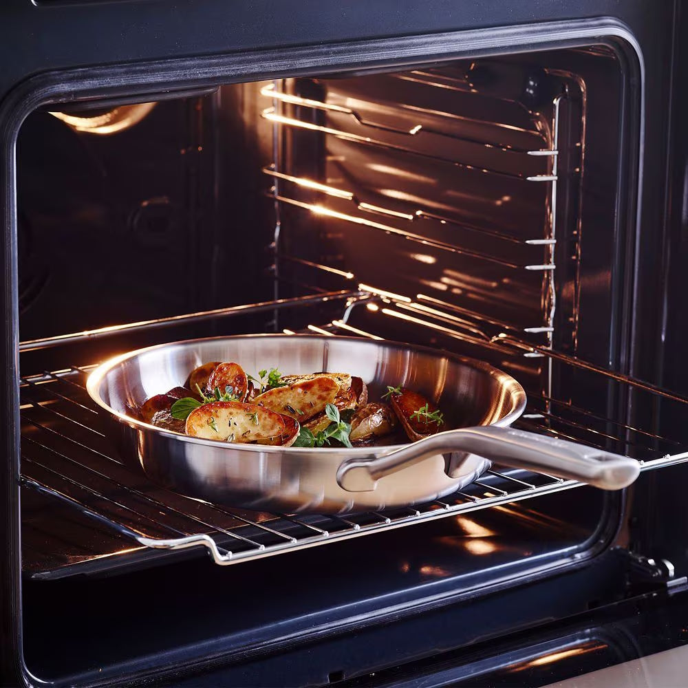 KitchenAid Koekenpannenset - Multi-Ply RVS - ø 24 en 28 cm - zonder anti-aanbaklaag