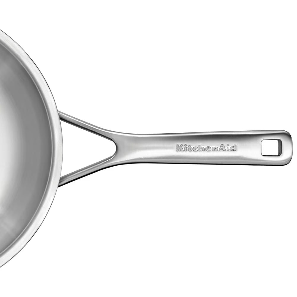 KitchenAid Koekenpannenset - Multi-Ply RVS - ø 24 en 28 cm - zonder anti-aanbaklaag