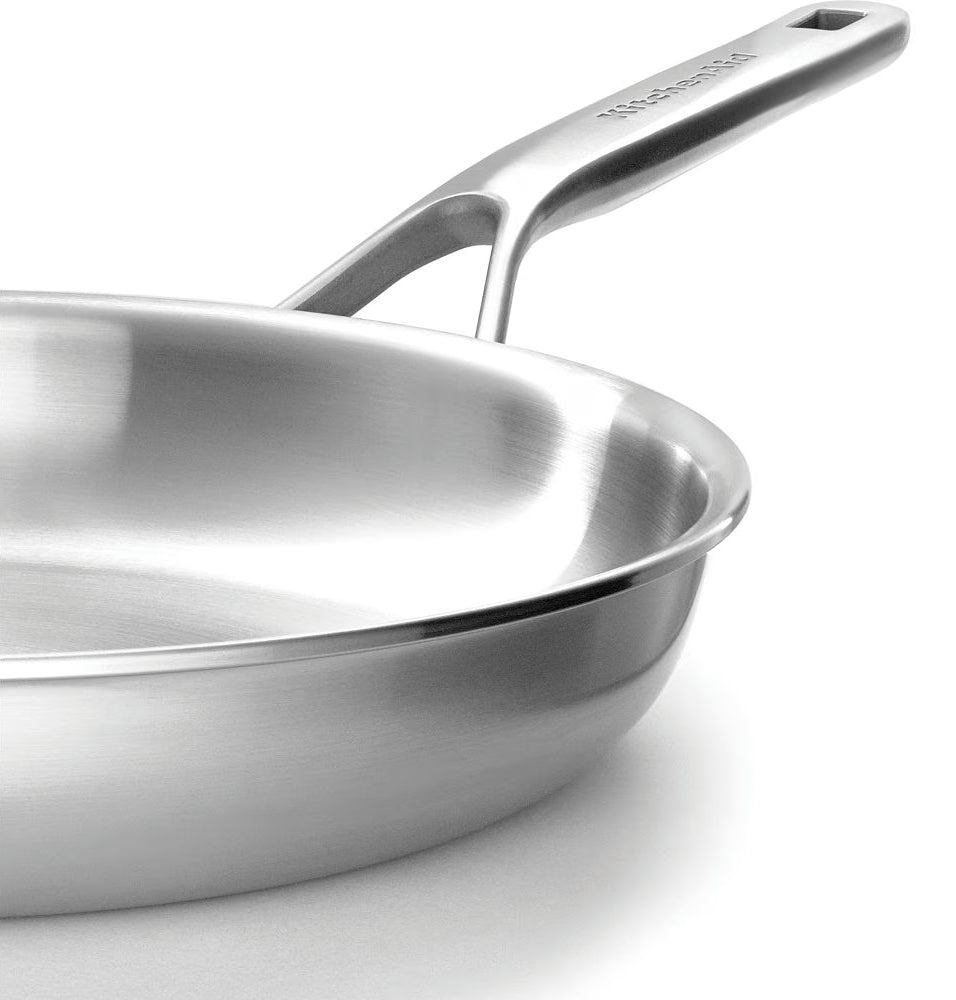 KitchenAid Koekenpannenset - Multi-Ply RVS - ø 24 en 28 cm - zonder anti-aanbaklaag