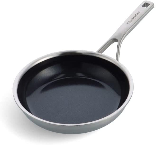 KitchenAid Koekenpan Multi-Ply RVS ø 20 cm - binnenkant
