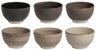 Cookinglife Soepkommen / kommen Delice Grijs ø 14 cm - 6 stuks