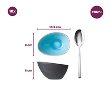 Cosy & Trendy Kleine Kommen Streetfood 11 x 8 cm / 120 ml- 10 Stuks