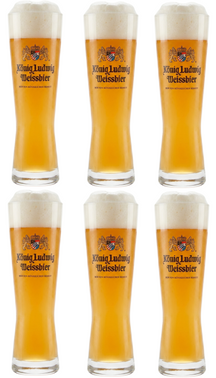 Konig Ludwig Bierglazen Weizen - 500 ml - 6 stuks