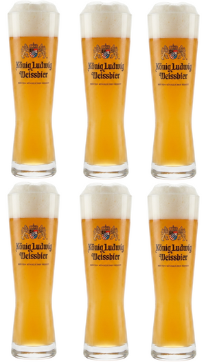 Konig Ludwig Bierglazen Weizen - 500 ml - 6 stuks