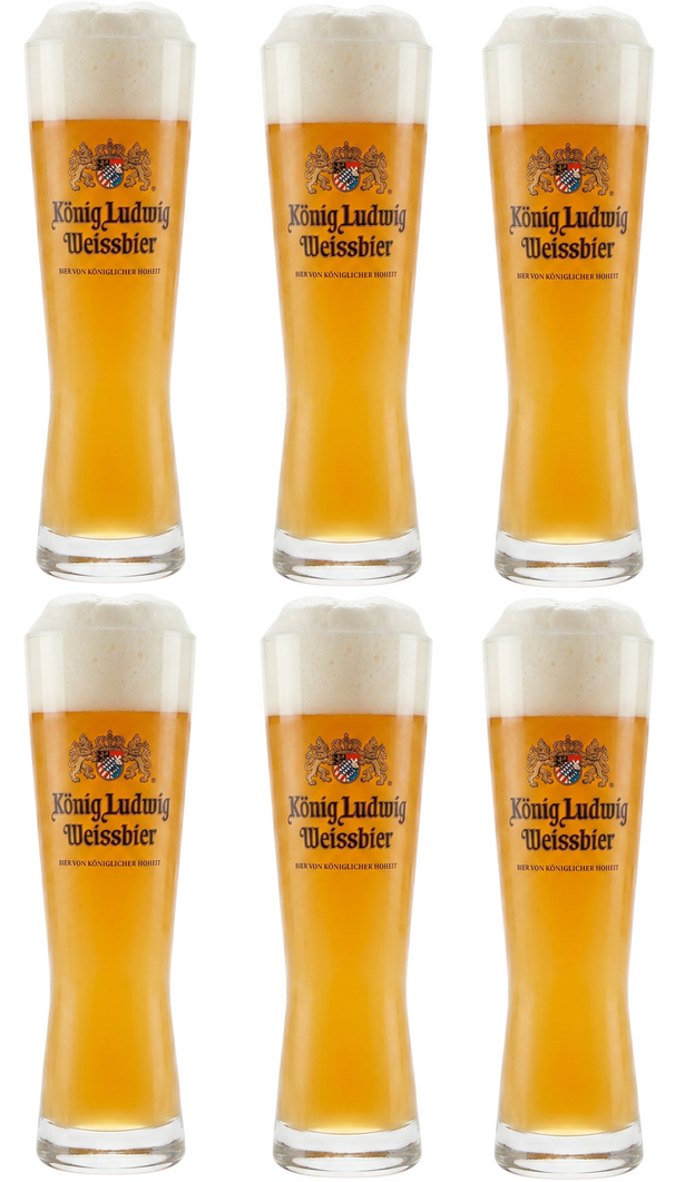 Konig Ludwig Bierglazen Weizen - 500 ml - 6 stuks