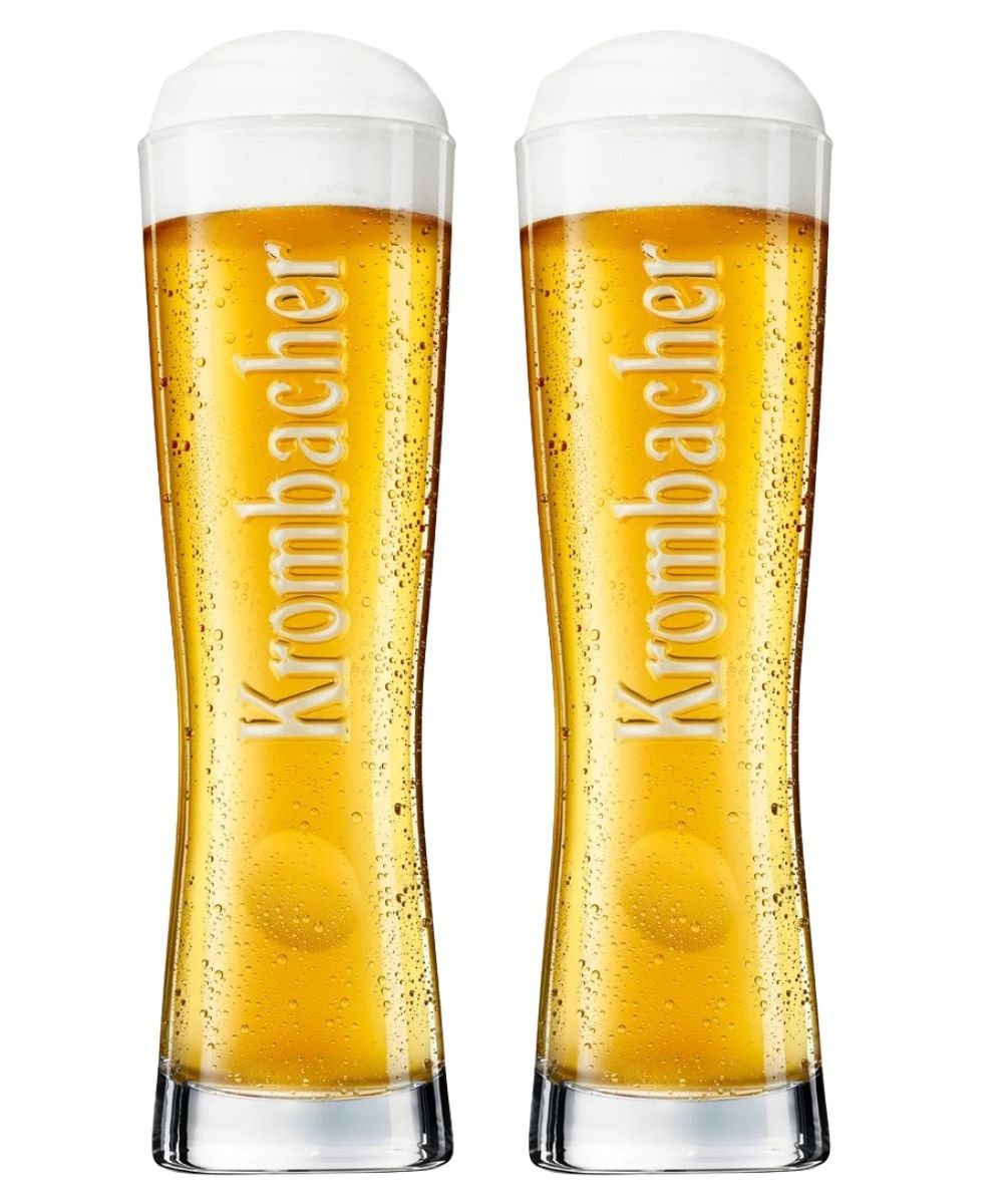 Krombacher Bierglazen Star Cup 250 ml - 2 stuks