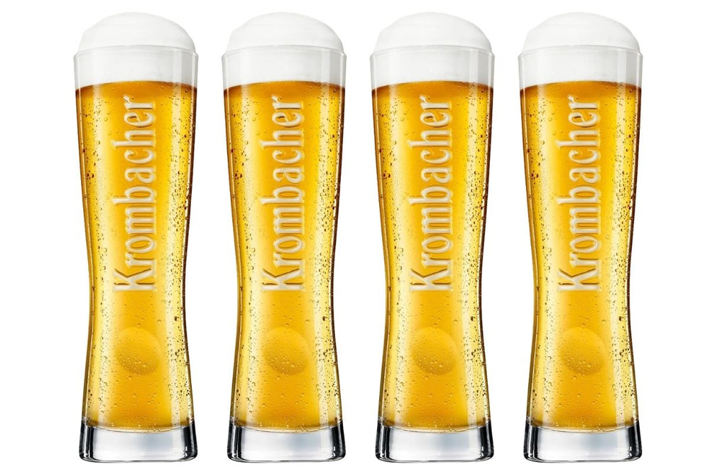 Krombacher Bierglazen Star Cup 250 ml - 4 stuks