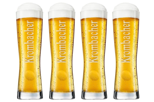 Krombacher Bierglazen Star Cup 250 ml - 4 stuks