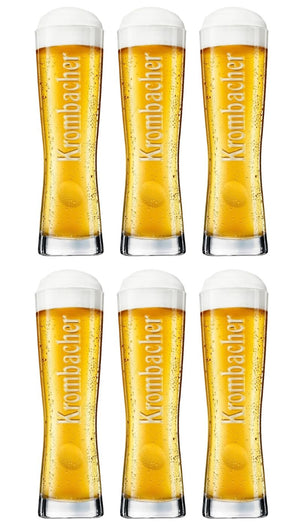 Krombacher Bierglazen Star Cup 250 ml - 6 stuks