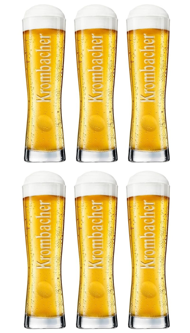 Krombacher Bierglazen Star Cup 250 ml - 6 stuks