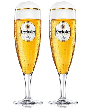 Krombacher Bierglazen op Voet 300 ml - 2 stuks