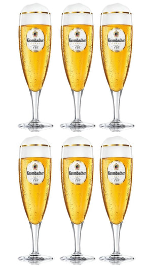 Krombacher Bierglazen  op Voet 300 ml - 6 stuks