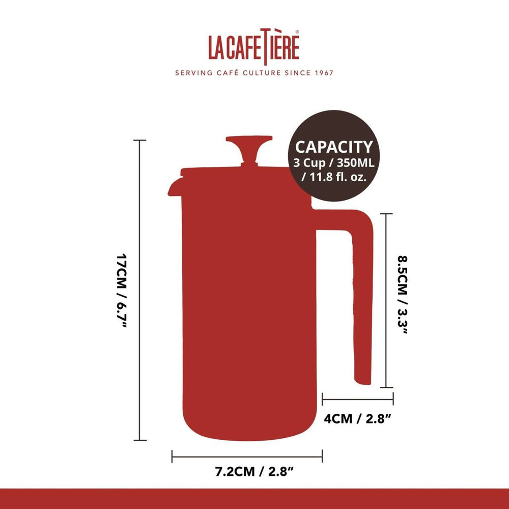 La Cafetière Cafetiere Pisa Zwart 350 ml / 3 kops