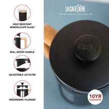 La Cafetière Cafetiere Pisa Zwart 350 ml / 3 kops